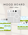 Brand and Mood Board Style Guide Canva Template - Trendy Fox Studio