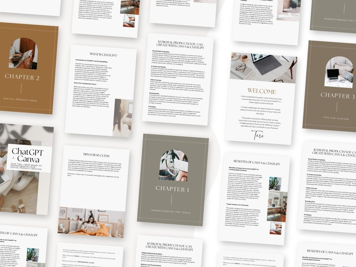 ChatGPT & Canva Guide to Passive Income - Trendy Fox Studio