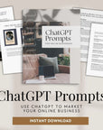 ChatGPT Prompts Manual for Online Businesses - Trendy Fox Studio