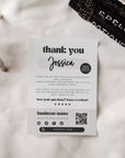 Checkered Retro Halloween Business Thank You Card Canva Template - Trendy Fox Studio