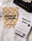 Checkered Retro Halloween Business Thank You Card Canva Template - Trendy Fox Studio