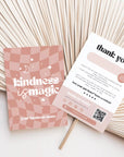 Checkered Retro You Are Magic Business Thank You Card Canva Template - Trendy Fox Studio