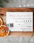 Classic Christmas Watercolor Business Thank You Card Canva Template - Trendy Fox Studio