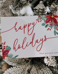 Classic Christmas Watercolor Business Thank You Card Canva Template - Trendy Fox Studio