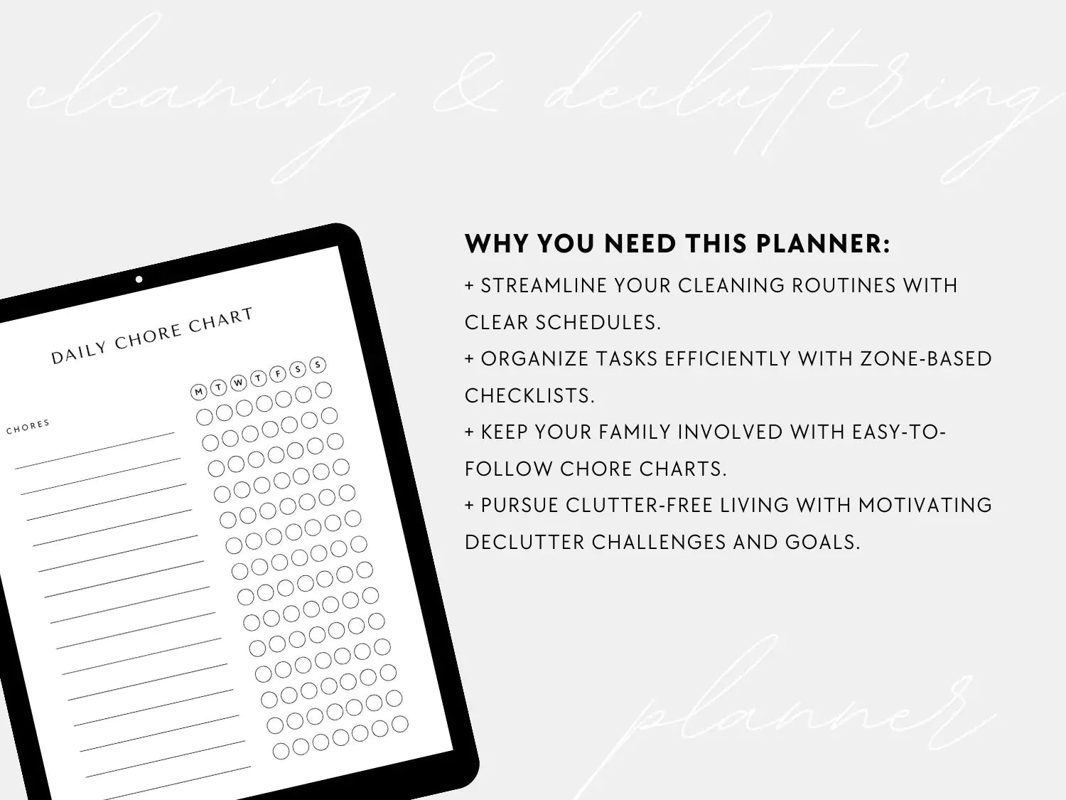 Cleaning & Decluttering Planner - Trendy Fox Studio