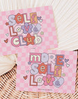 Cute Pastel Pink Checkered Business Thank You Card Canva Template - Trendy Fox Studio
