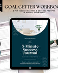 Digital Goal Workbook, Motivational Planner, Journal Prompts for Goal Getters - Trendy Fox Studio
