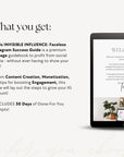 Faceless Instagram Guide for Passive Income, Social Media Marketing Guide - Trendy Fox Studio