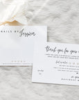 False/Artificial Nails Backing Card, Editable Press On Nail Display Card Canva Template | Honey - Trendy Fox Studio