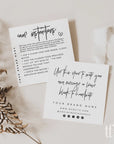 Flower Care Card Canva Template | Dusk - Trendy Fox Studio