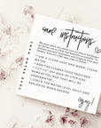 Flower Care Card Canva Template | Dusk - Trendy Fox Studio