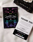 Gothic Ouija Board Halloween Business Thank You Card Canva Template - Trendy Fox Studio