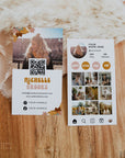 Groovy Retro Instagram Style Business Card Canva Template | Bryn - Trendy Fox Studio