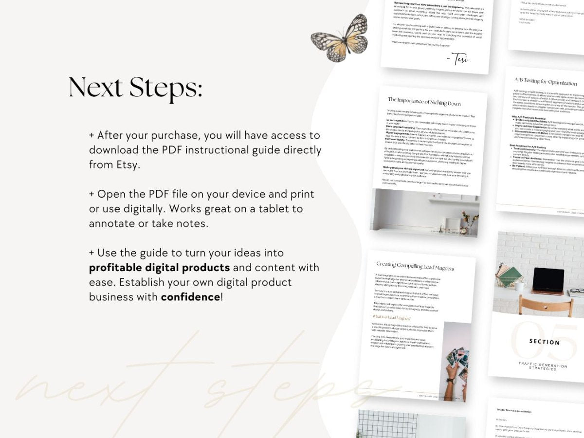 Guide to Grow Your Email List, Email Marketing Starter Guide - Trendy Fox Studio