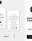 Hang Tag, Garment Swing Tag Canva Template | Blair - Trendy Fox Studio
