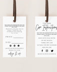 Hang Tag, Garment Swing Tag Canva Template | Dusk - Trendy Fox Studio