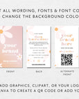 Hang Tag, Garment Swing Tag Canva Template | Ruby - Trendy Fox Studio
