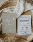 Minimal Candle Care Card with Icons and Business Thank You Canva Template | Cinna - Trendy Fox Studio