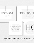 Minimal Etsy Shop Kit Canva Template | Etsy Banner, Listing Photos, Icon | Casey - Trendy Fox Studio