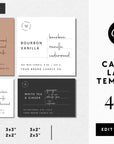 Minimalist Candle Label Canva Template | Blair - Trendy Fox Studio