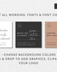 Minimalist Candle Label Canva Template | Blair - Trendy Fox Studio