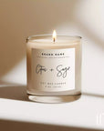 Minimalist Candle Label Canva Template | Dusk - Trendy Fox Studio
