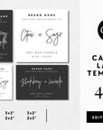 Minimalist Candle Label Canva Template | Dusk - Trendy Fox Studio