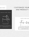 Minimalist Candle Label Canva Template | Zola - Trendy Fox Studio