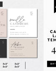 Minimalist Modern Script Candle Label Canva Template | Ayla - Trendy Fox Studio