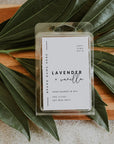 Minimalist Modern Wax Melt Label Canva Template | Alina - Trendy Fox Studio