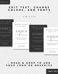 Minimalist Modern Wax Melt Label Canva Template | Stella - Trendy Fox Studio
