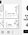 Minimalist Rustic Candle Label Canva Template | Landry - Trendy Fox Studio