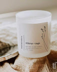 Minimalist Rustic Candle Label Canva Template | Landry - Trendy Fox Studio