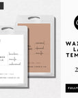 Minimalist Wax Melt Label Canva Template | Blair - Trendy Fox Studio
