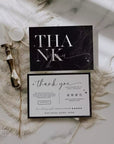 Modern Black Business Thank You Card Canva Template | Dash - Trendy Fox Studio