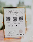 Modern Blush Scan to Pay Sign, Accepted Payments Sign Canva Template |Ayla - Trendy Fox Studio
