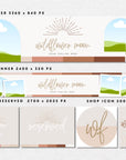 Modern Boho Etsy Shop Kit Canva Template | Etsy Banner, Listing Photos, Icon | Honey - Trendy Fox Studio