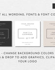 Modern Candle Label Canva Template | April - Trendy Fox Studio
