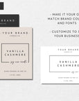 Modern Candle Label Canva Template | April - Trendy Fox Studio