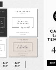 Modern Candle Label Canva Template | April - Trendy Fox Studio