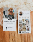 Modern Instagram Style Business Card Canva Template - Trendy Fox Studio