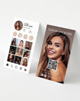 Modern Instagram Style Business Card Canva Template with QR Code - Trendy Fox Studio
