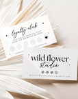 Modern Loyalty Stamp Card Canva Template | Cinna - Trendy Fox Studio