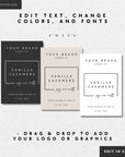 Modern Minimal Wax Melt Label Canva Template | April - Trendy Fox Studio