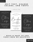 Modern Minimal Wax Melt Label Canva Template | Shiloh - Trendy Fox Studio