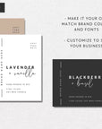 Modern Minimalist Candle Label Canva Template | Alina - Trendy Fox Studio