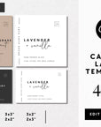 Modern Minimalist Candle Label Canva Template | Alina - Trendy Fox Studio