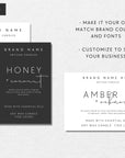 Modern Minimalist Candle Label Canva Template | Stella - Trendy Fox Studio