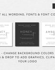 Modern Minimalist Candle Label Canva Template | Stella - Trendy Fox Studio