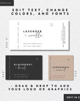 Modern Minimalist Room Spray Bottle Label Canva Template | Alina - Trendy Fox Studio